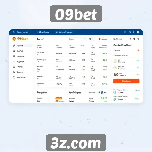 Análise da interface do usuário no site 09bet